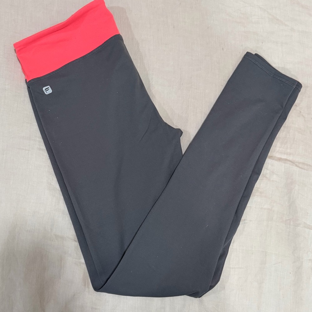 Fabletics Grey and Pink Leggings